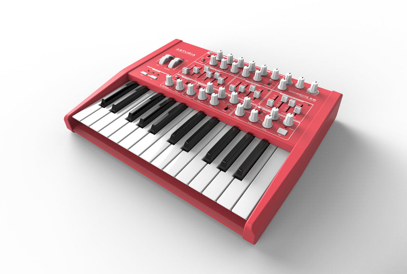 arturia minibrute Microbrute analog SYNTH synthesizer red