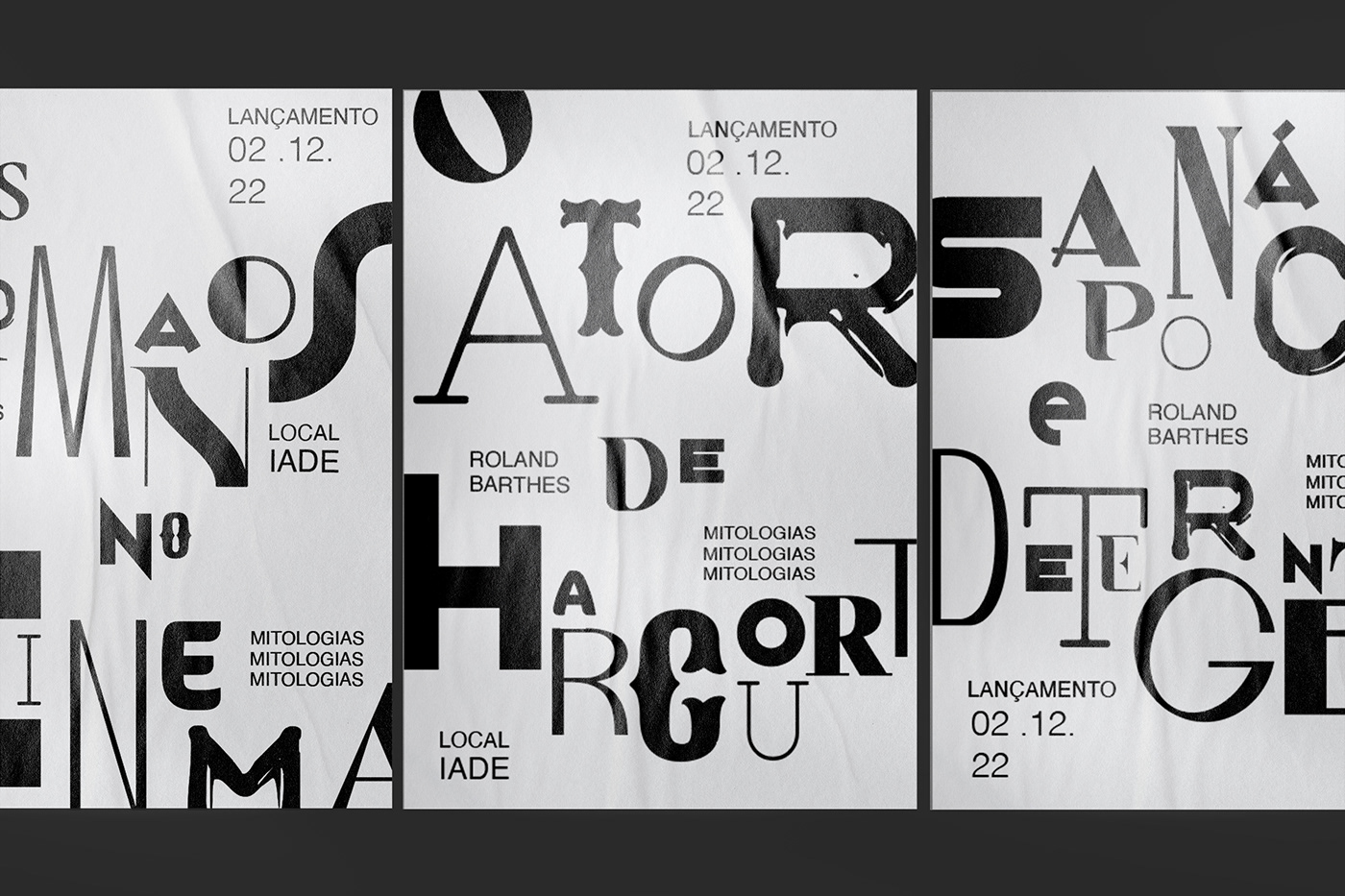 book design typography   Advertising  Roland Barthes edition editorial design  InDesign design colletion Mitologias