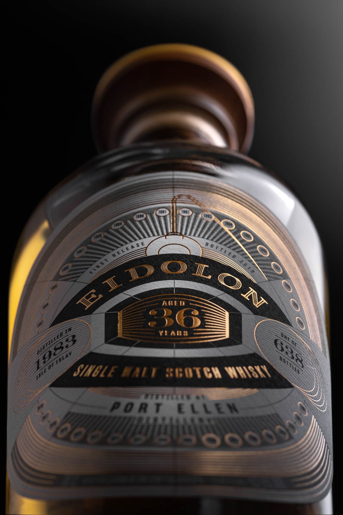 bespoke branding  geometry glass graphic design  Packaging Spirits Whisky