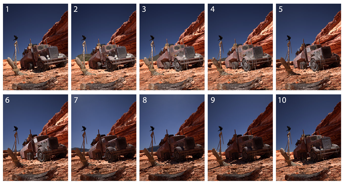 Truck survival desert Mad Max peterbilt duel 3D Humster3D apocalypse engine