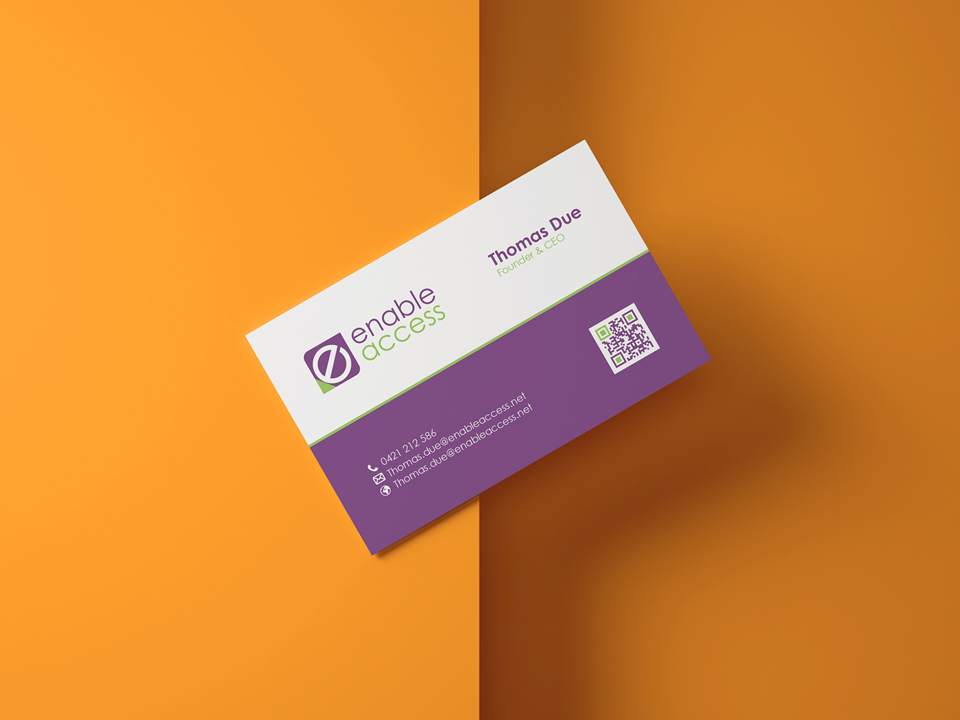 Enable Access Business Card on Behance