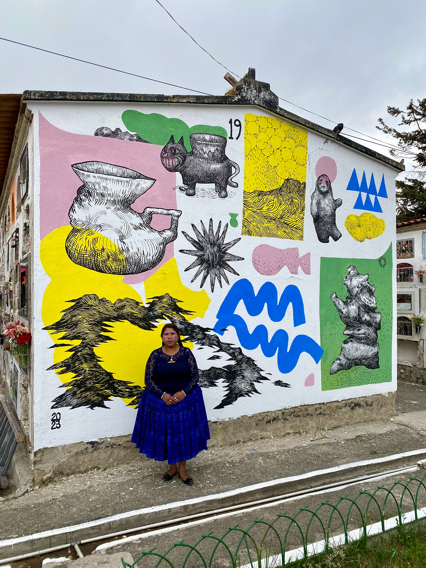 streetart Mural Urbanart cementerio bolivia mural art color colors andino Andes