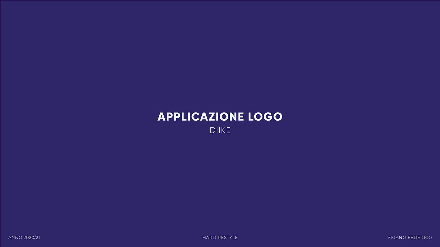 applicazione logo brand brand book dell diike Federico logo logo application Vigano vigano federico