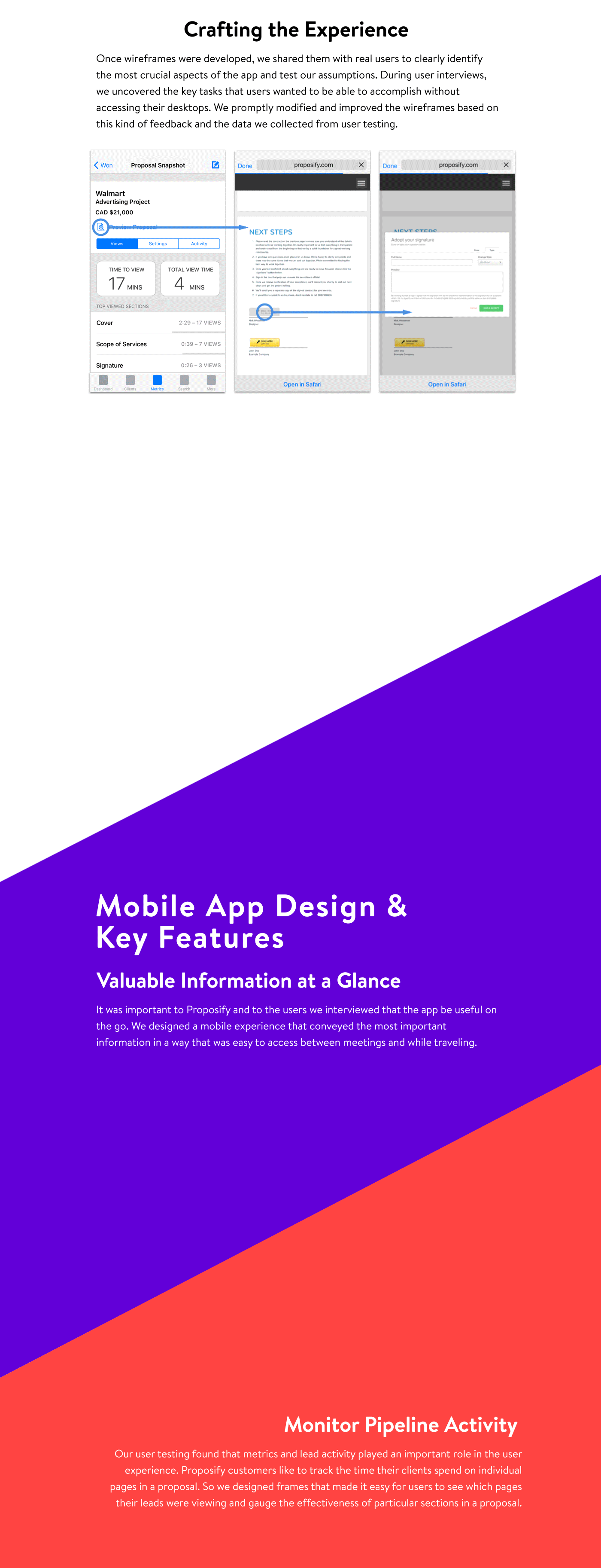 ios mobile wireframes design proposals app development sketch