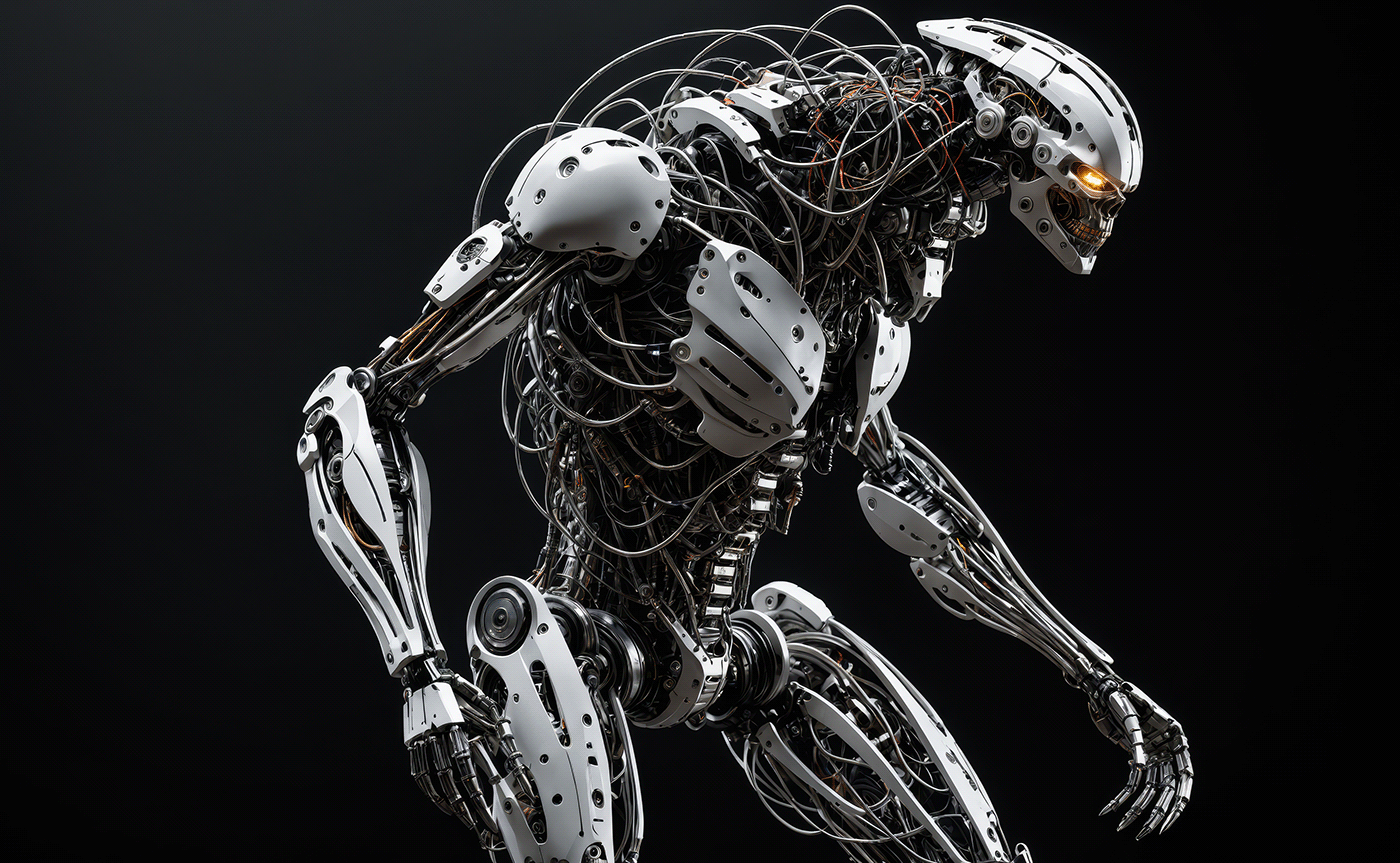 ai Digital Art  ILLUSTRATION  concept art Character design  robot mecha Cyberpunk sci-fi terminator