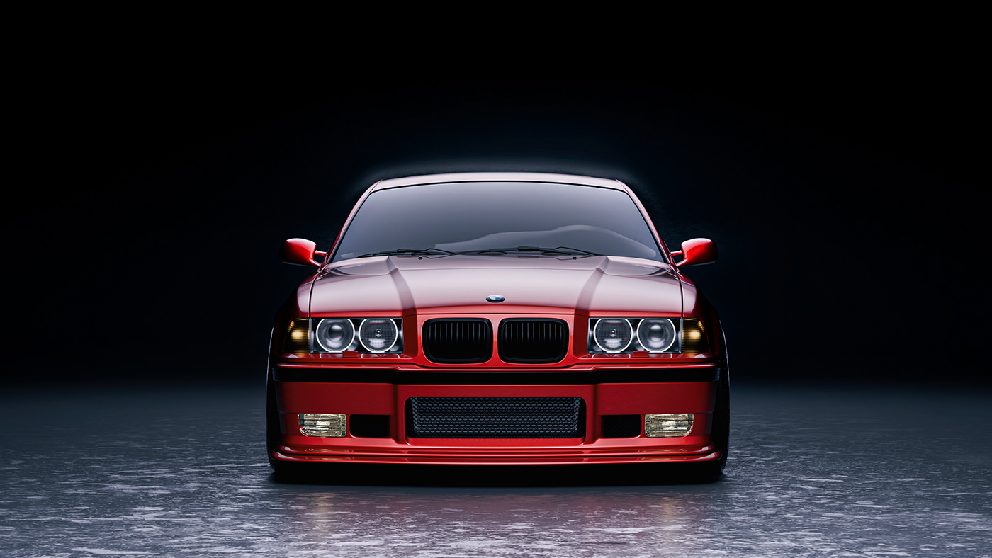 3D automotive   CGI Digital Art  lighting photoshop Render studio Vehicle visualization