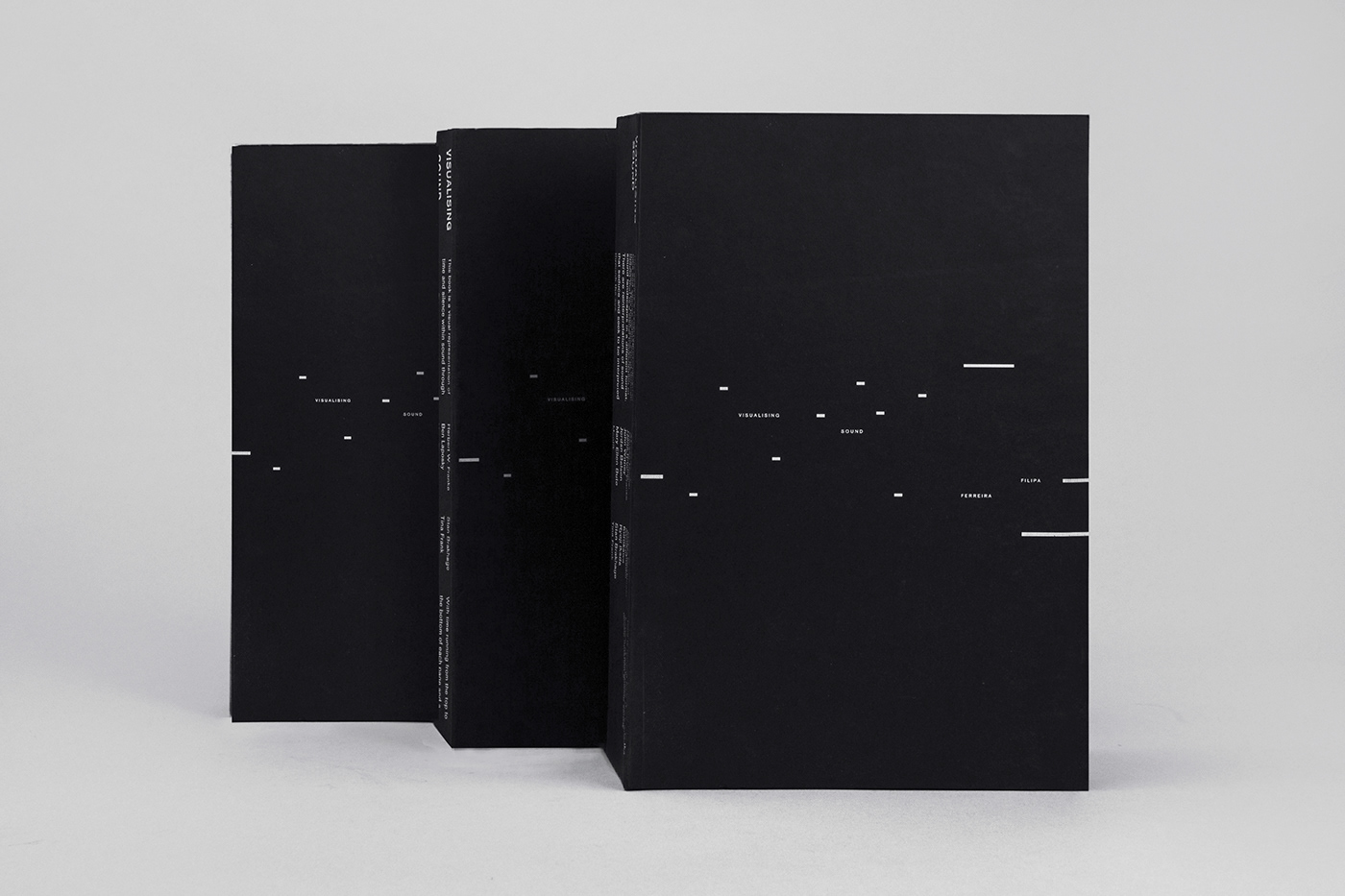 black minimal sound editorial graphic book White experimental design typography  