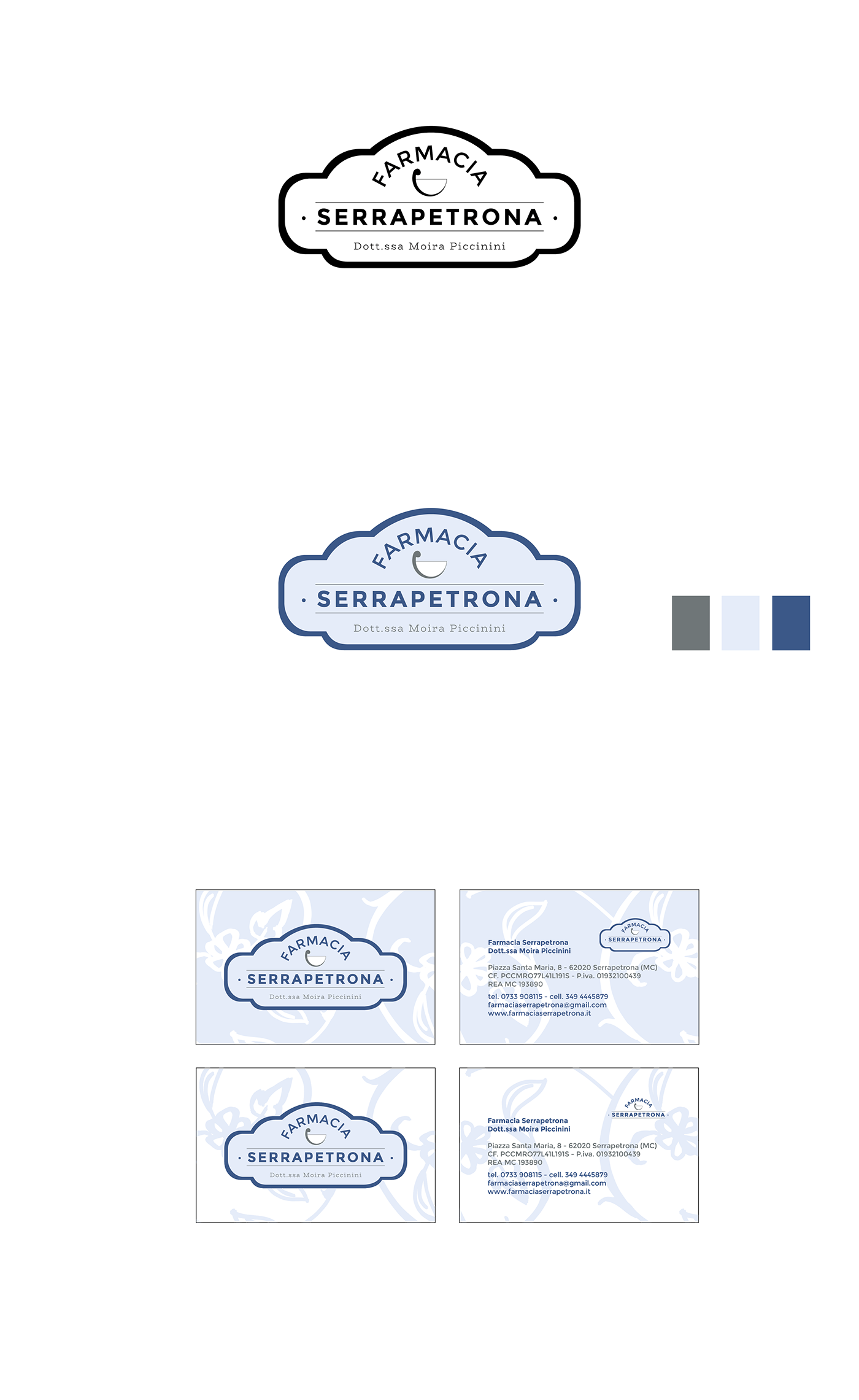 brand branding  progettazione grafica design ILLUSTRATION  serrapetrona Italy pharmacy farmacia logo