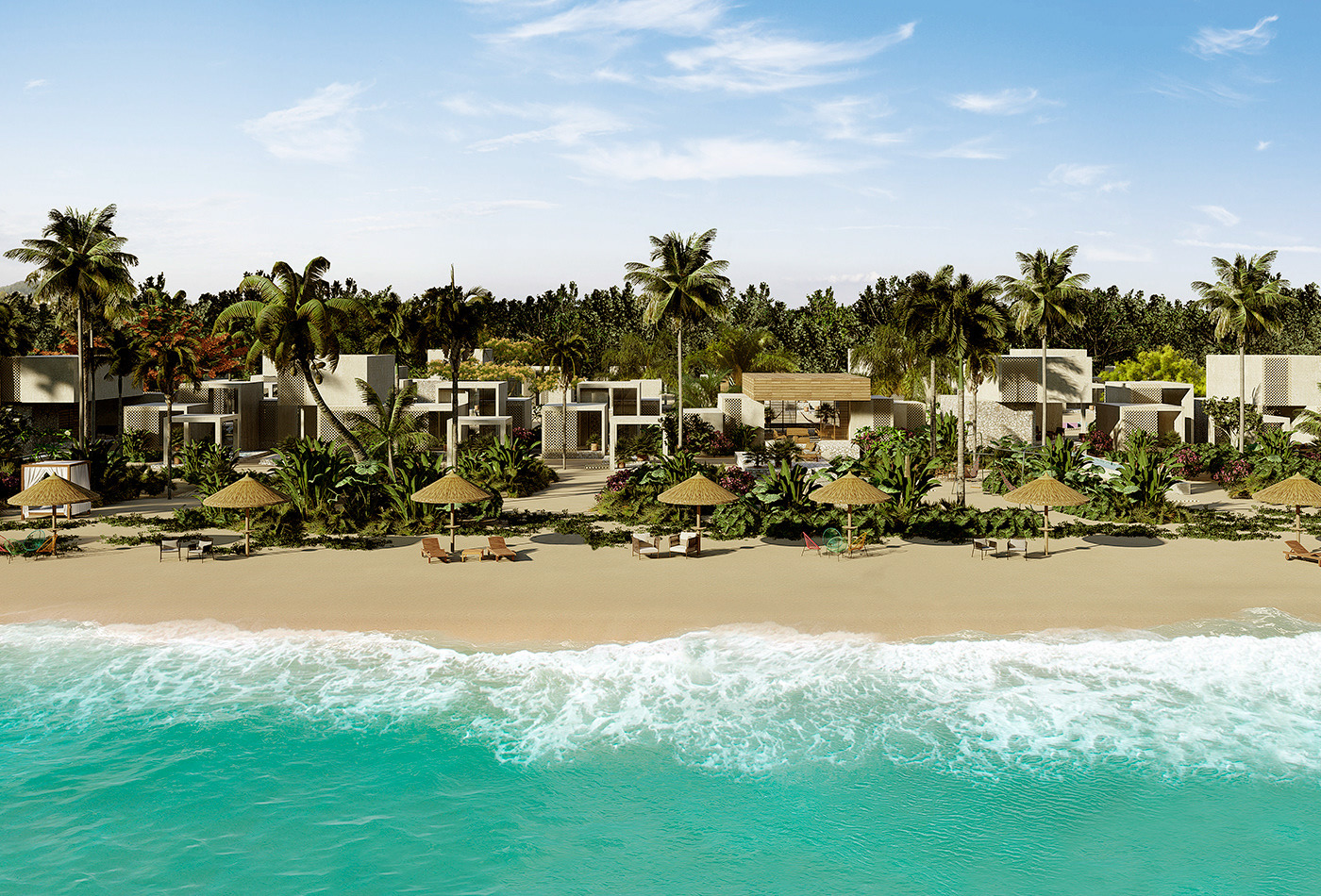 beach branding  graphic design  luxury mantra residential vía costela yucatán sand Tropical