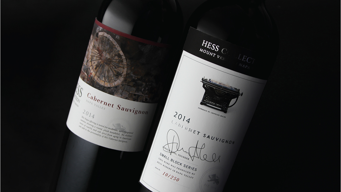 Packaging graphic design  wine typography   redesign hess winery
