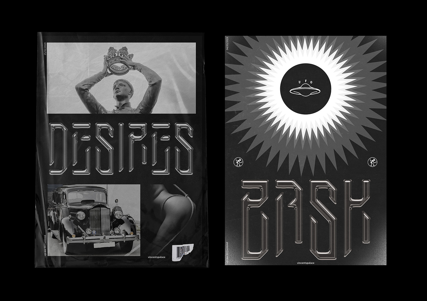 abstract branding  dark identity logo merchandise portfolio poster reference social media