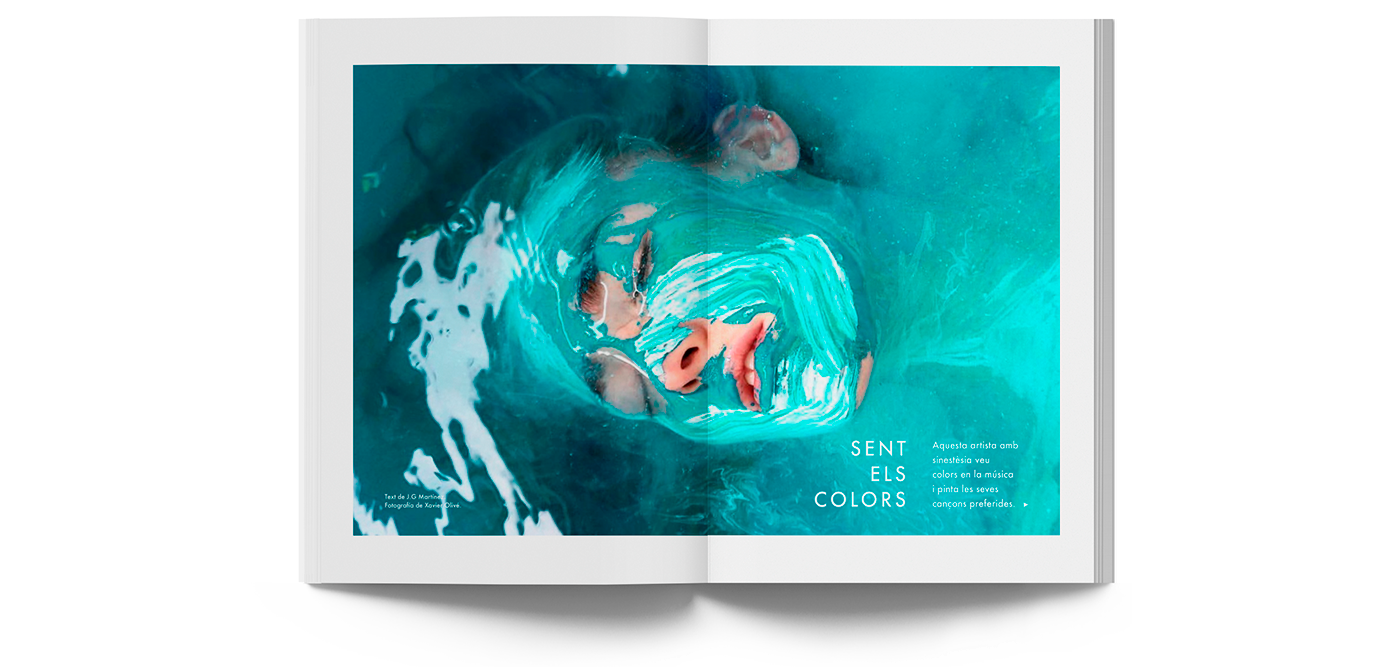 editorial design  magazine design color Photography  typography   branding  cover Experiences synesthesia