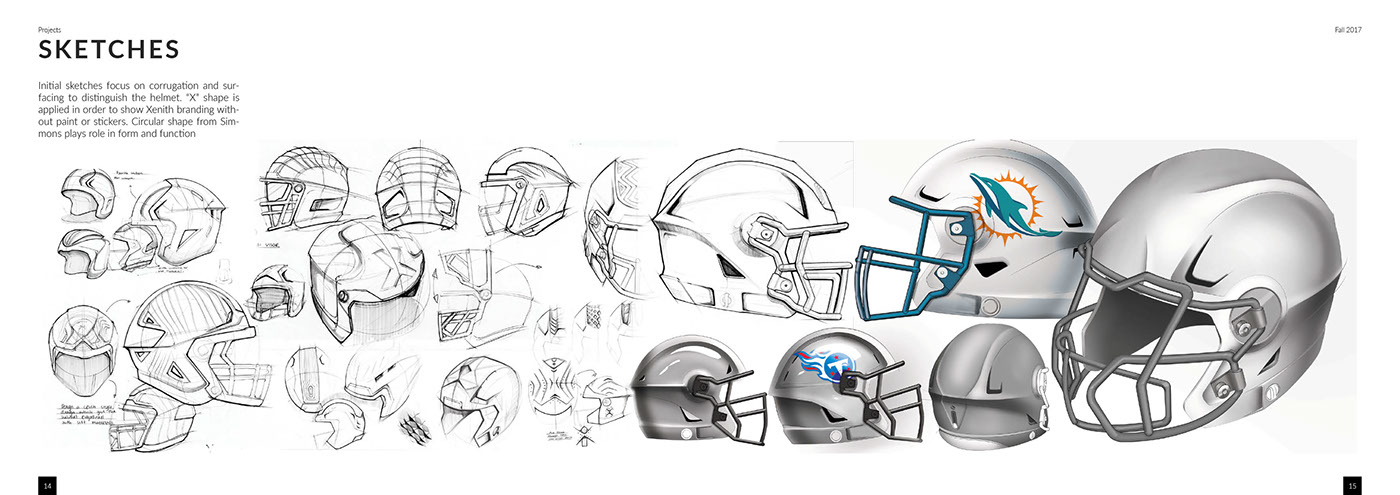 product design  football helmet industrial design  graphic design  keyshot photoshop design sketches