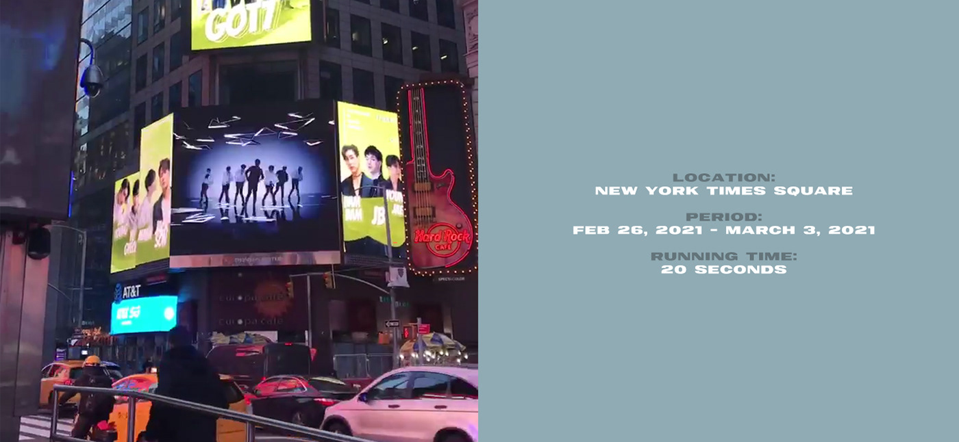 Advertising  billboard BillBoardAd got7 kpop New York