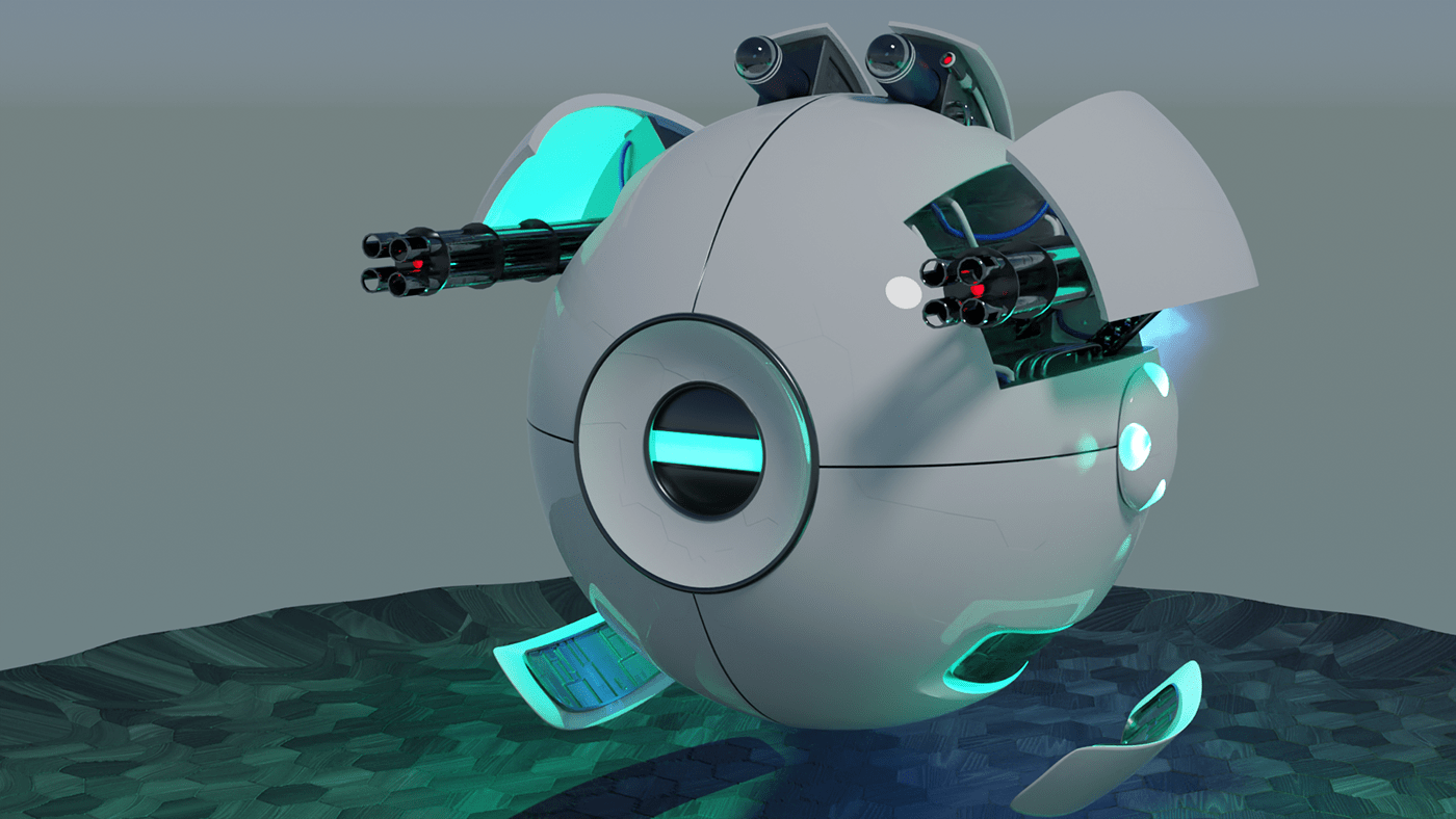 3d modeling blender Digital Art  drone future futuristic mechanical modern robot sci-fi