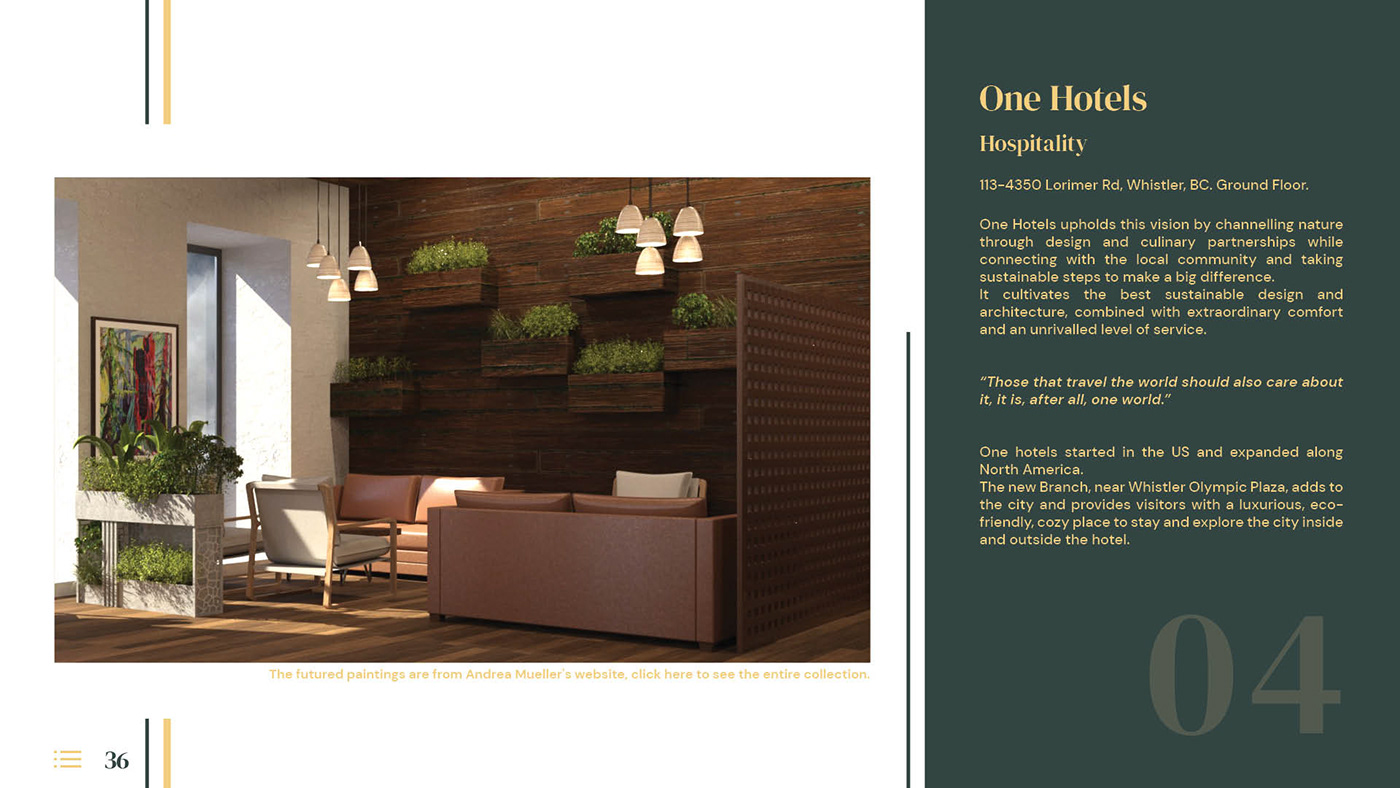brand identity Hospitality interior design 