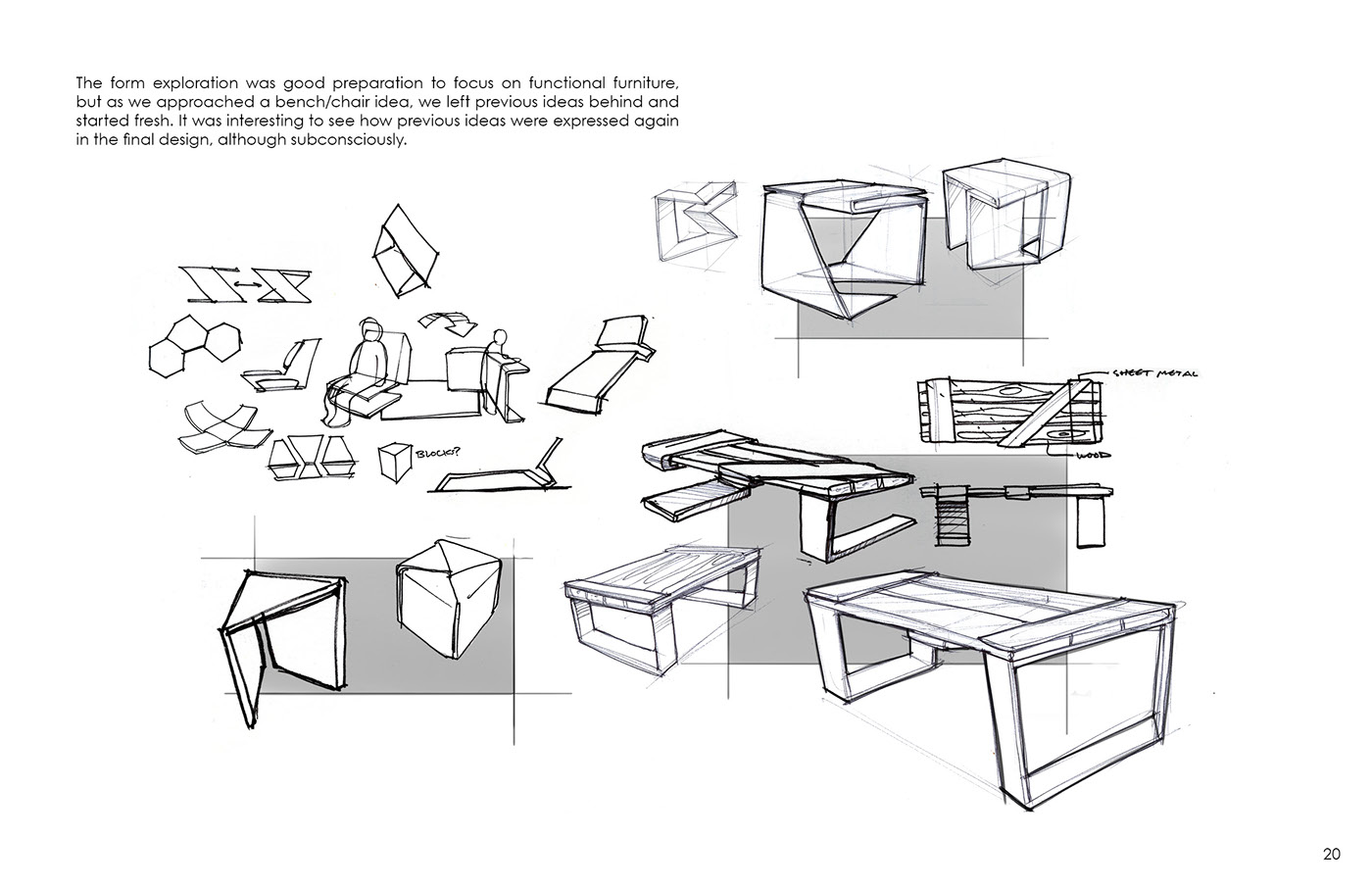 industrial design  design student Form sketches