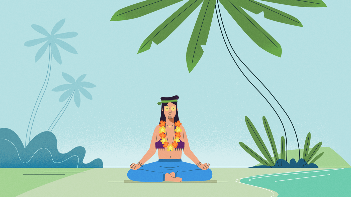 redwood gif animation  motion graphics  characters ILLUSTRATION  explainer hippie