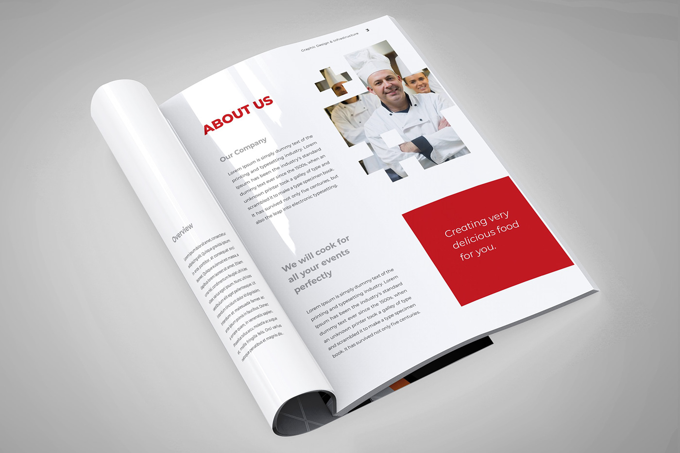 Proposal portfolio profile Project template print business book company branding 