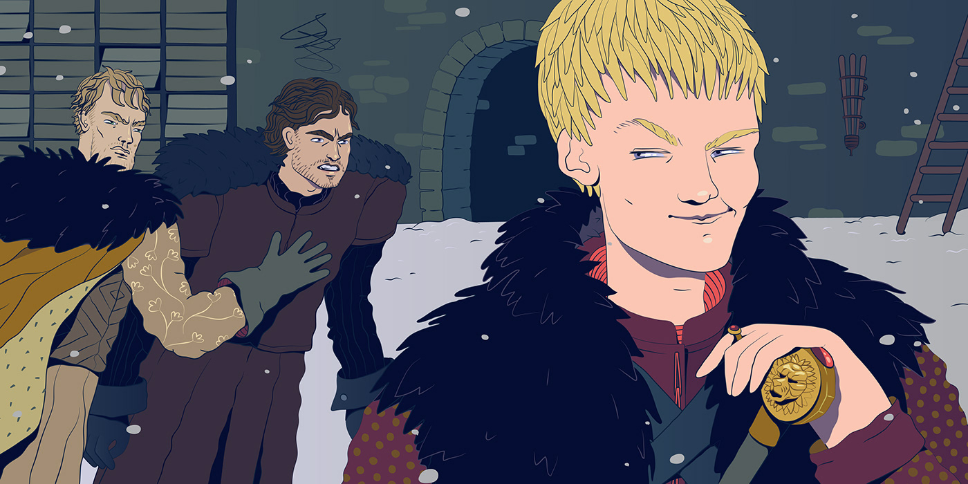 Game of Thrones Jon Snow lannister vector sketch HuffPost got white walker Fan Art hbo