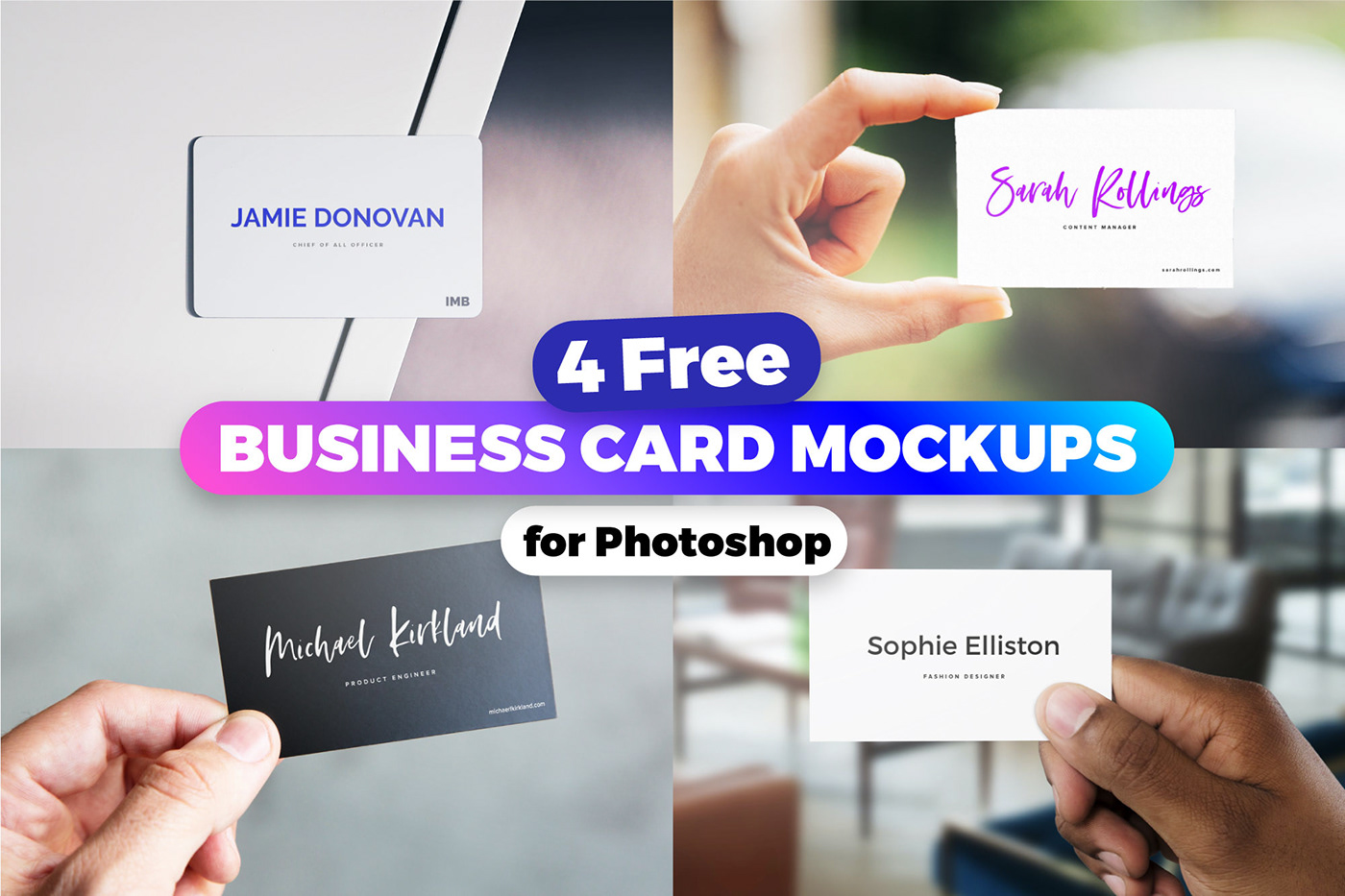 bundle business business card card clean free hand Mockup psd psd mockup