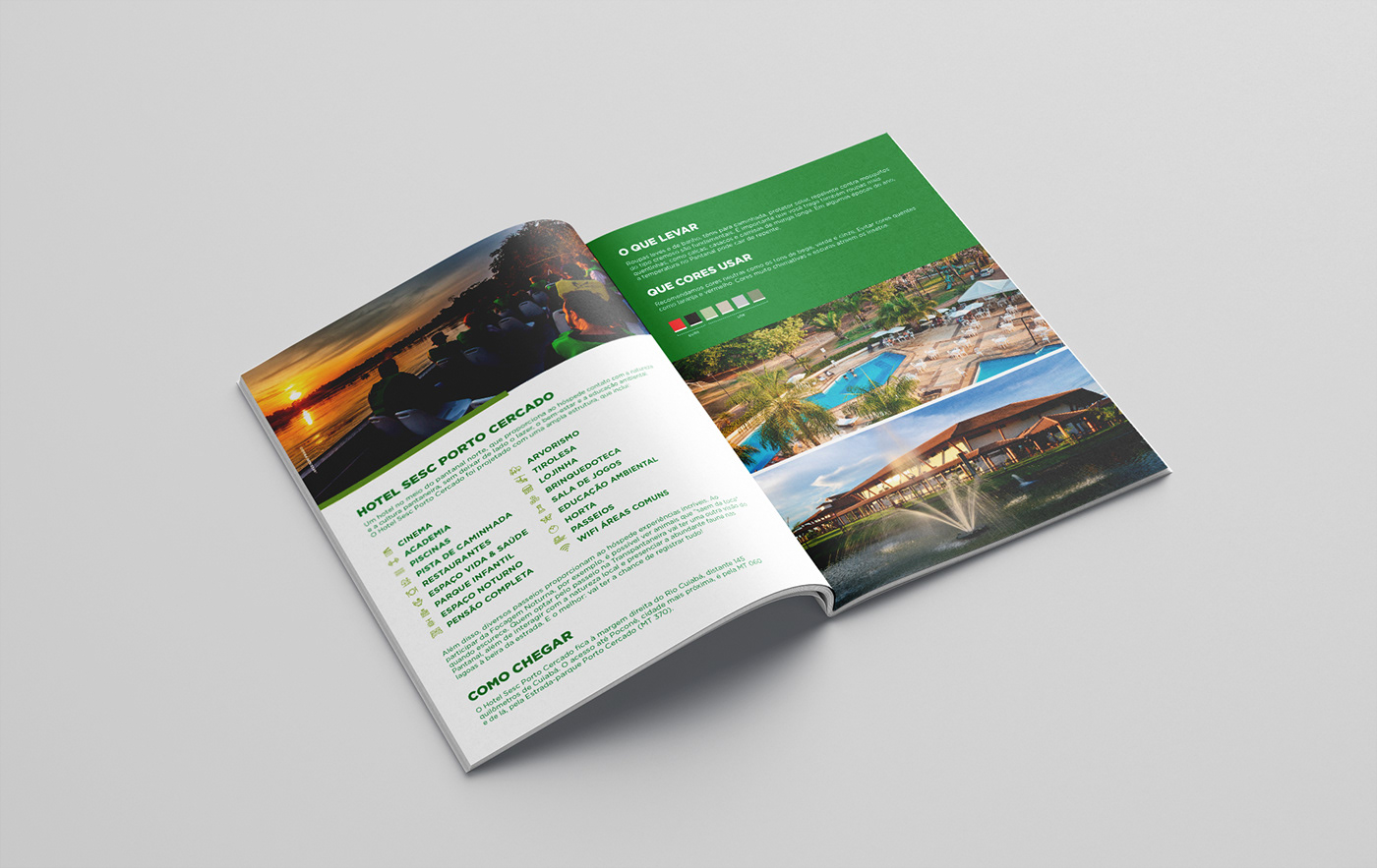 diagramação Ecoturismo hotel Hotelaria impressão pantanal revista Turismo