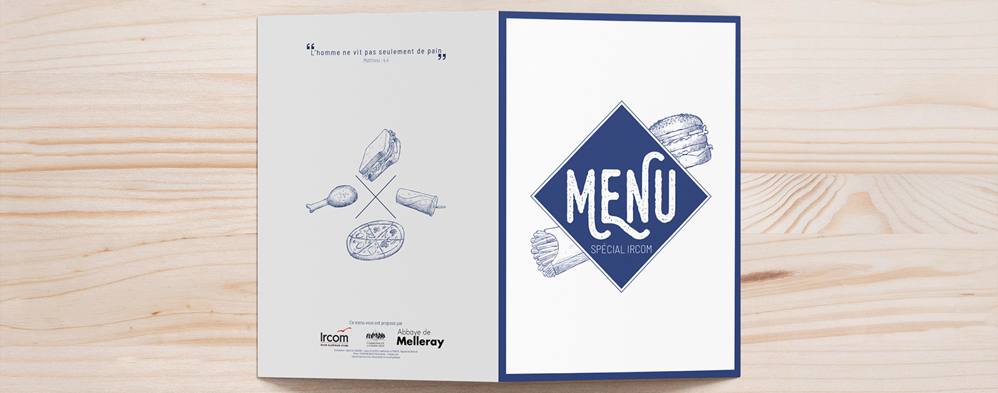flyer print a5 menu restaurant menu a5 flyer retraite graphic design  ILLUSTRATION  pao