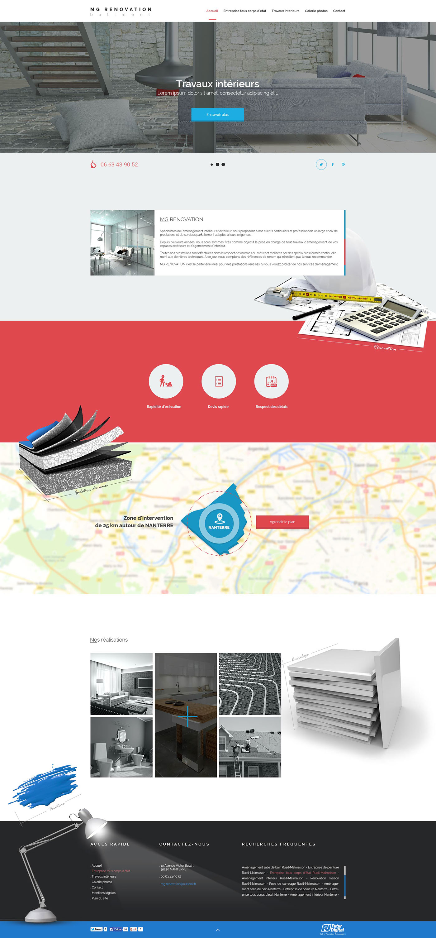 Web design maquette Interface Responsive photoshop