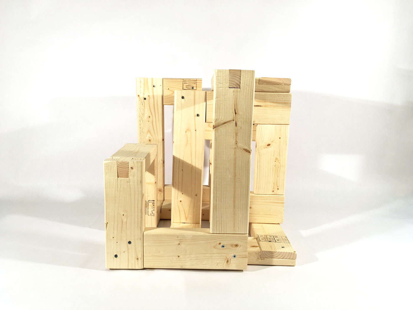 architecture Space  Modelmaking papaer origami  wood plaster metal
