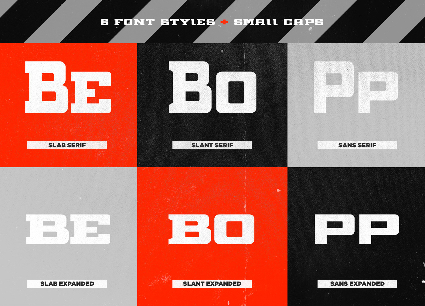 typography   fonts slab serif Font Bundle grunge grit sports textures
