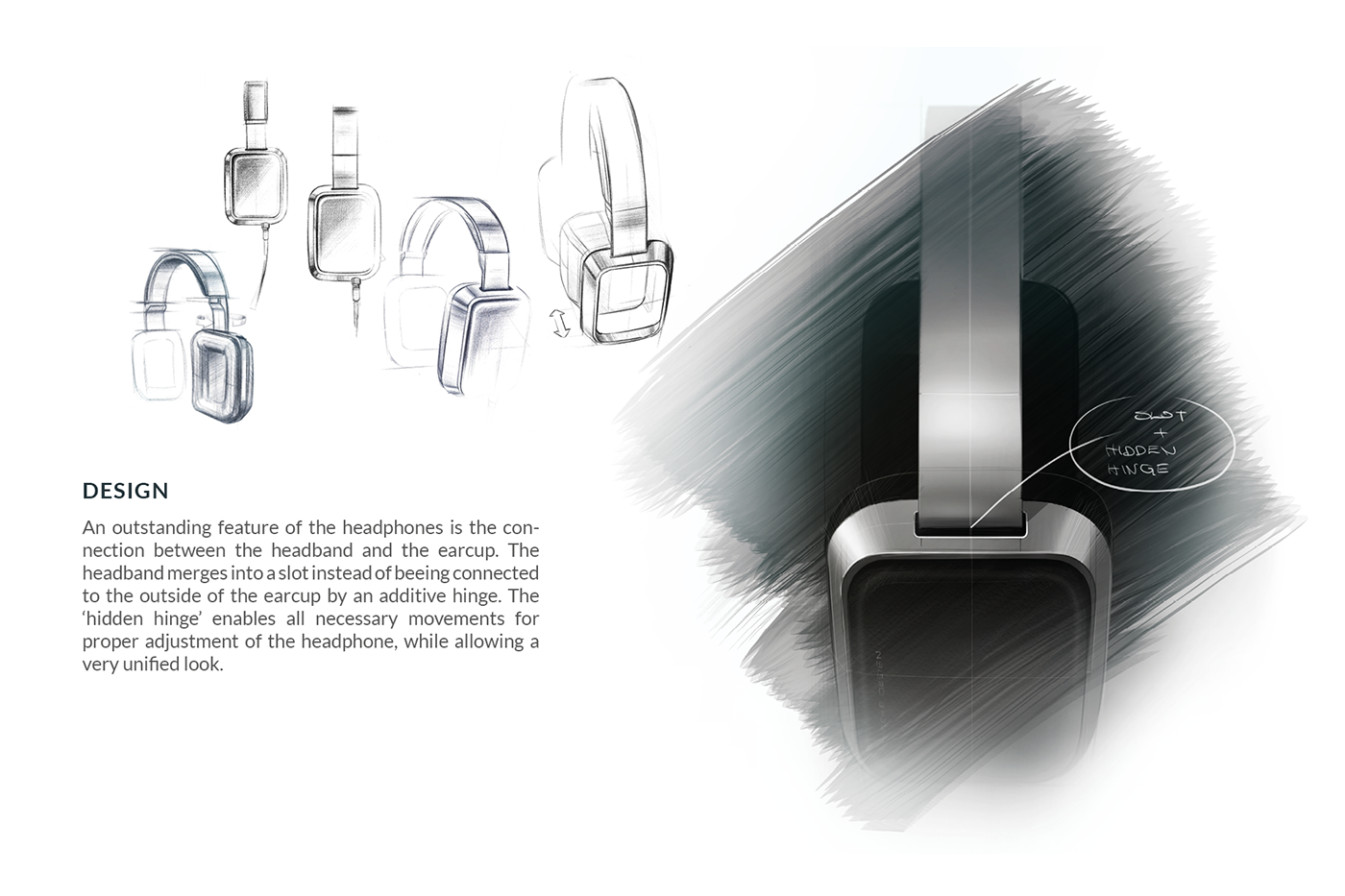 Over-Ear-Headphones premium minimalistic aluminum music earphones noise cancelling anc Audio headphones