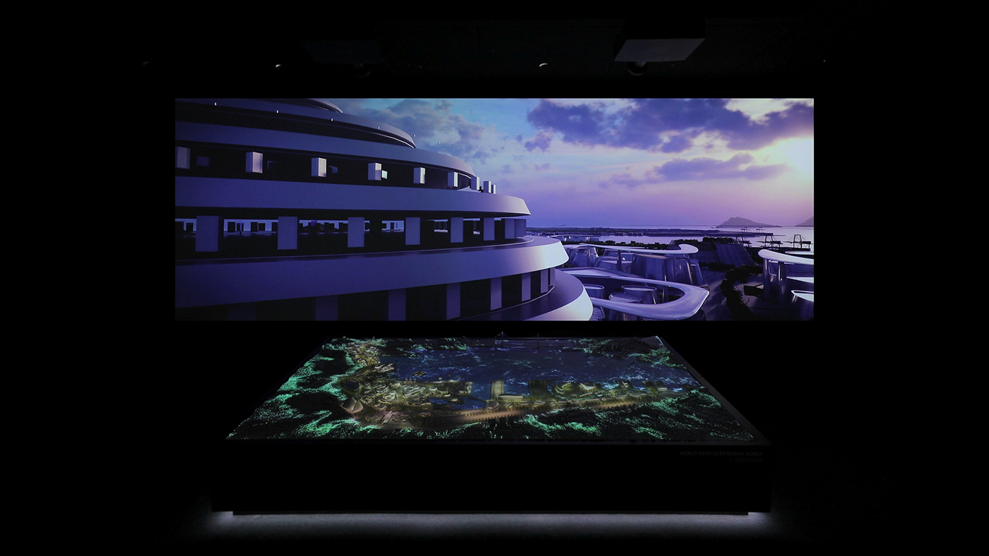 presentation World Expo architecture 3D Render cinema 4d CGI after effects Korea brand identity
