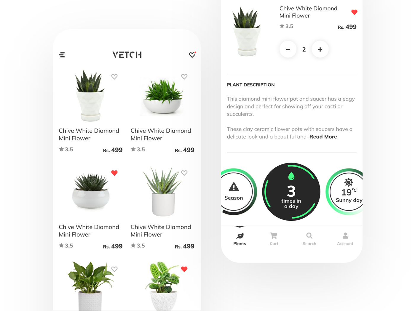 adobexd awesomedesign Behance Ecommerce interfacedesign photoshop Plant simple Simpleui ux