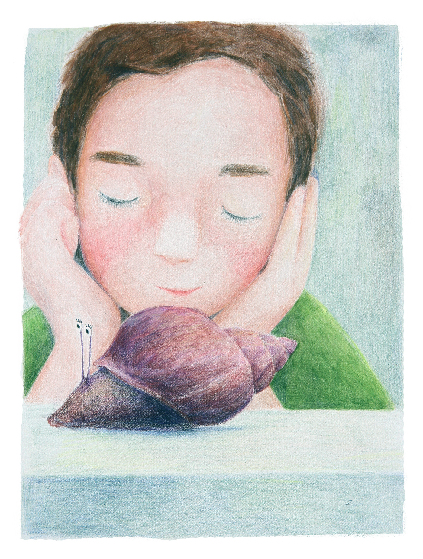 children children book children illustration colored pencil insect kid pencil snail taiwan Traditional media