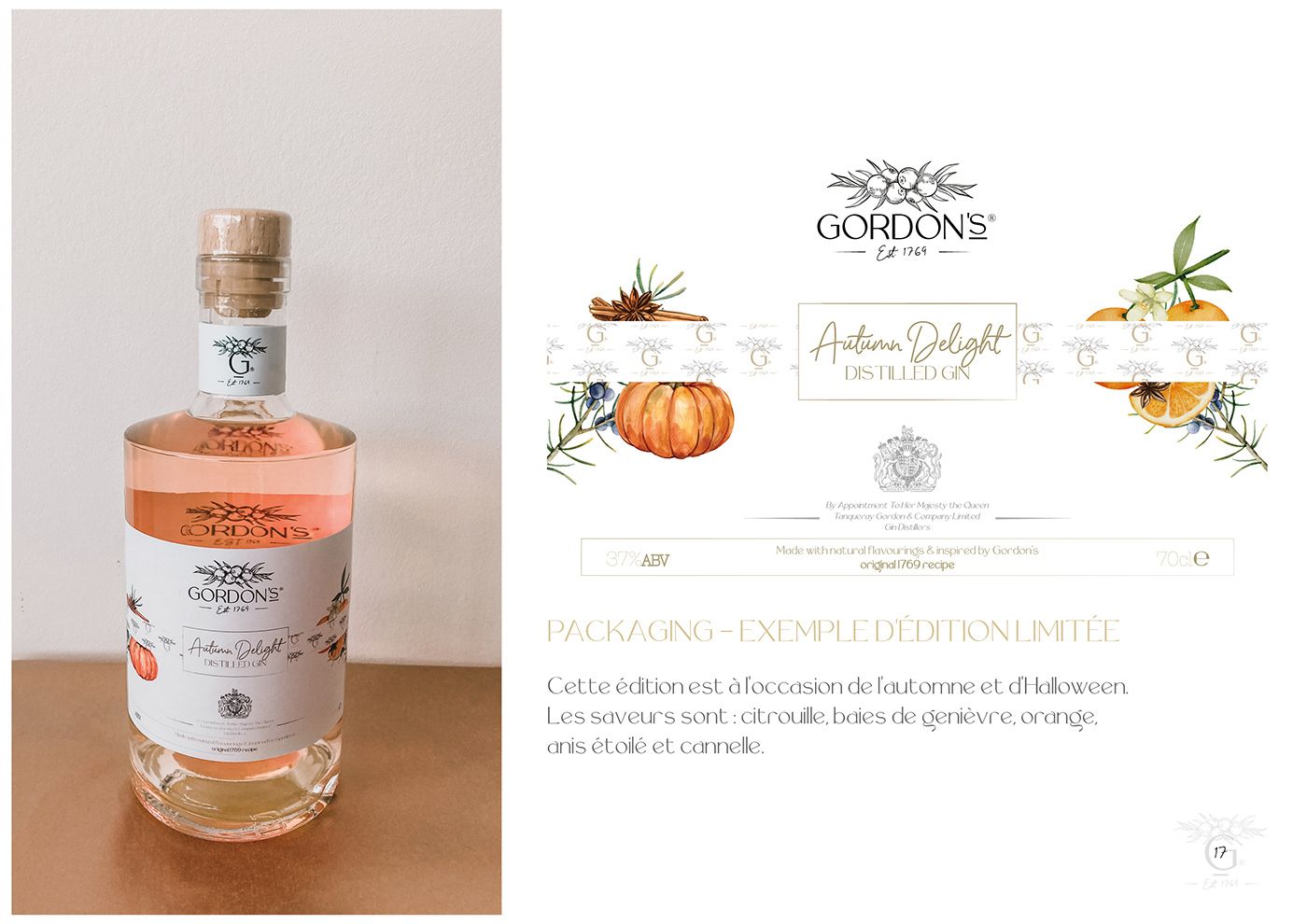 Advertising  elegant gin gordon's graphic design  ILLUSTRATION  logo luxury Packaging rebranding