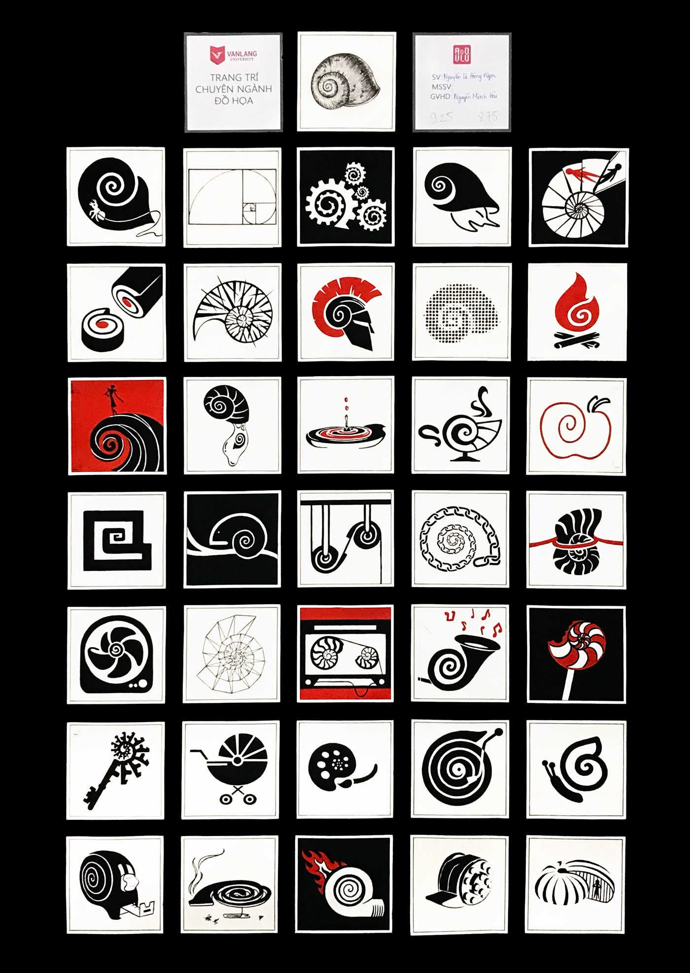 Drawing  idea logo snail