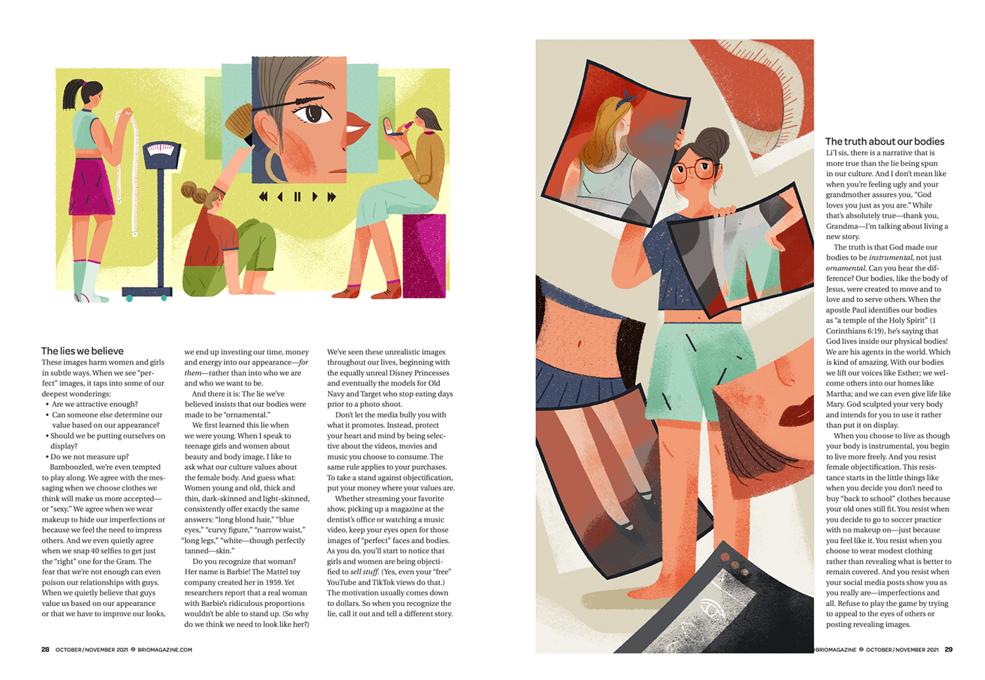 article artwork book Character design  digital illustration girls ILLUSTRATION  magazine print woman