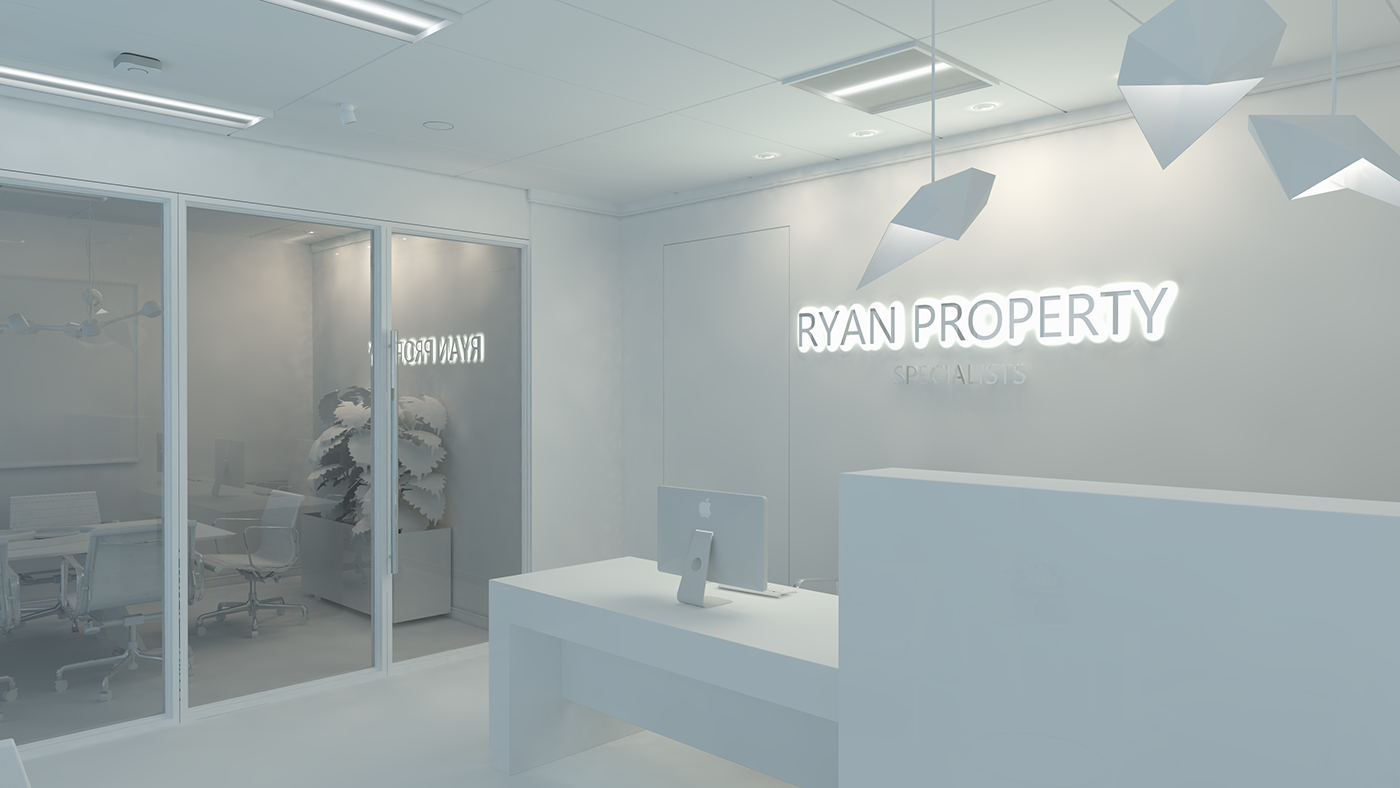 Render clay render Post Production architecture interior design  SketchUP arch viz Office Interior