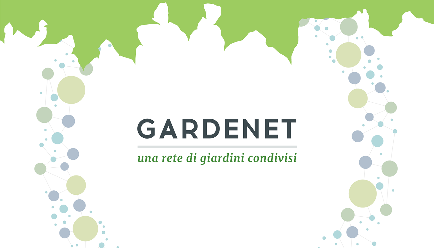 gardenet shared garden green Nature NAPOLI branding  Advertising  Web Design  network