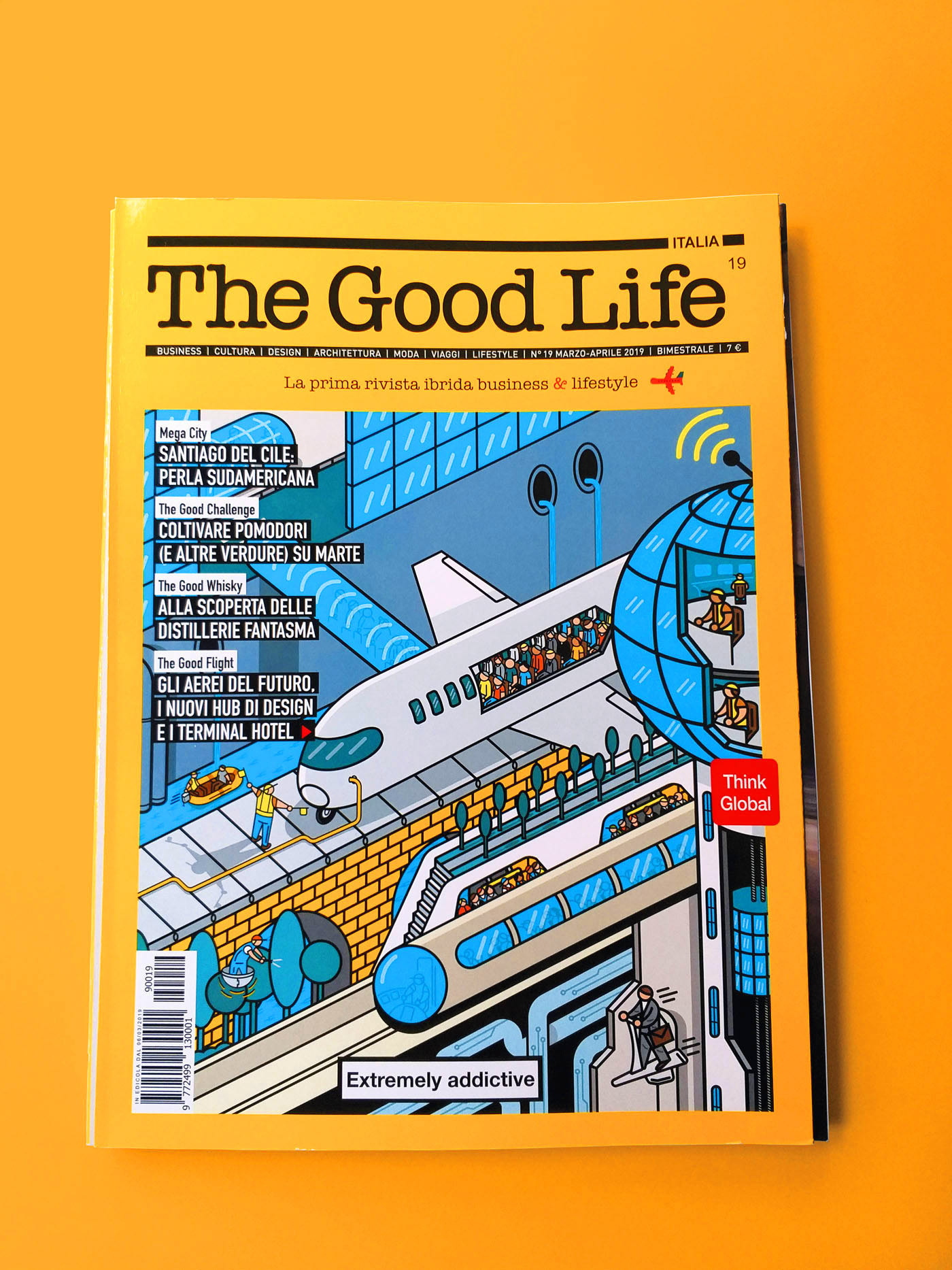lifestyle vector airport Travel moda design cover ILLUSTRATION  magazine the good life