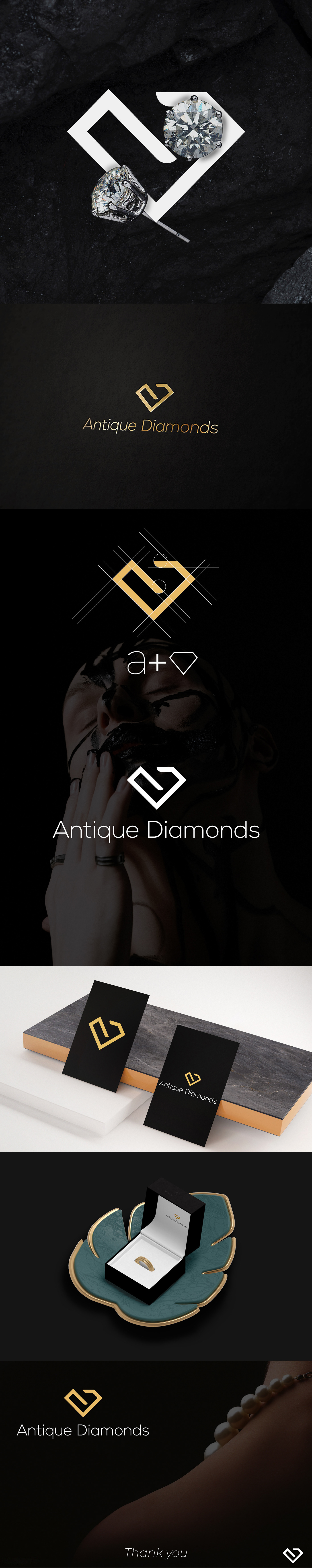 brand identity diamond logo Logo Design