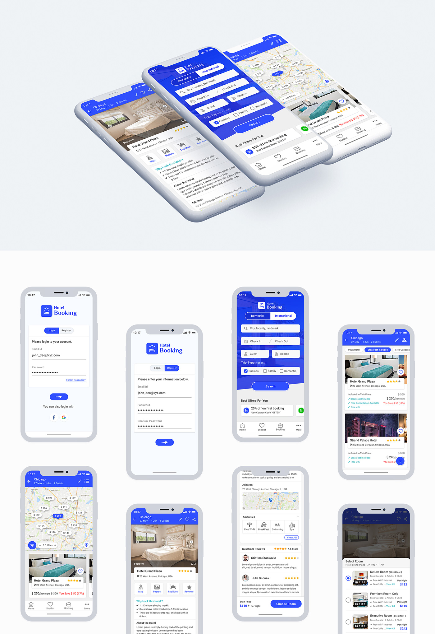 app Booking hotel Hotel app  hotel booking rooms apartment ui kit home stay resort