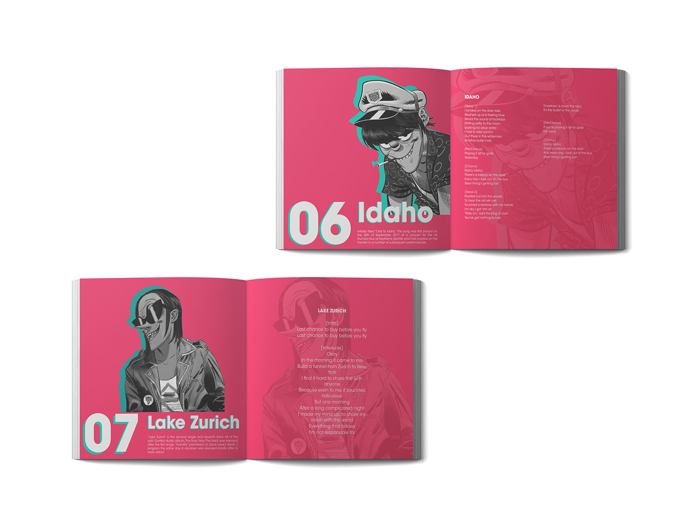 Booklet desing diseño editorial music