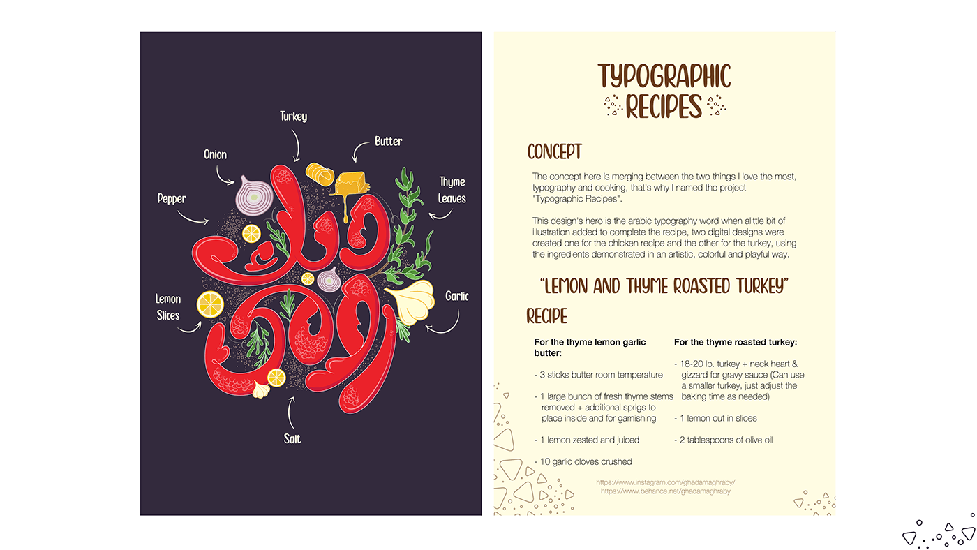 #Arabic #cooking   #food    #illustration #ingredients #lettering #poultry #recipes #type #typography