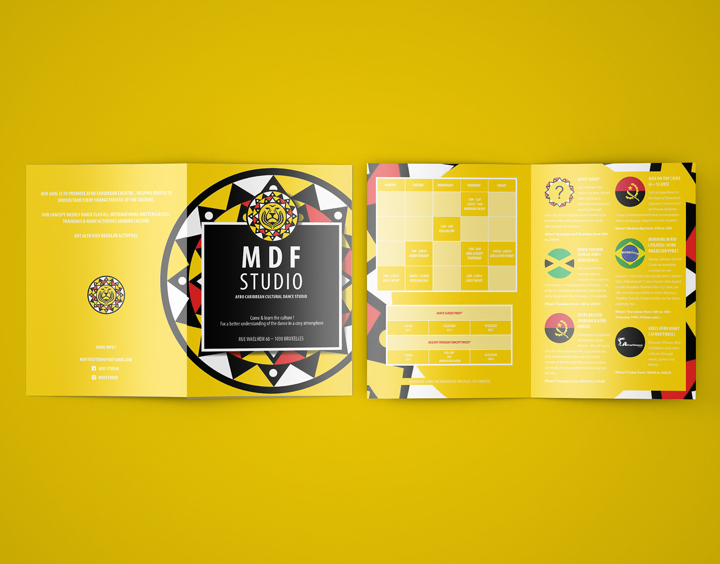brochure design Layout bifold bifold brochure mdf mdf studio