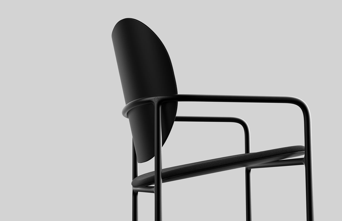 uncomfortable chairs furniture black frame fiction Renderings dark surface surfacing