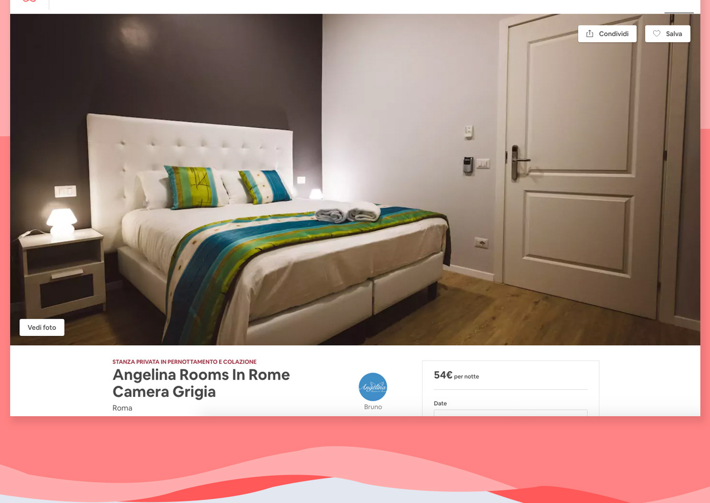 bed & breakfast BNB ROME wordpress Channel Manager airbnb Booking.com   ROOMS IN ROME php HTML css