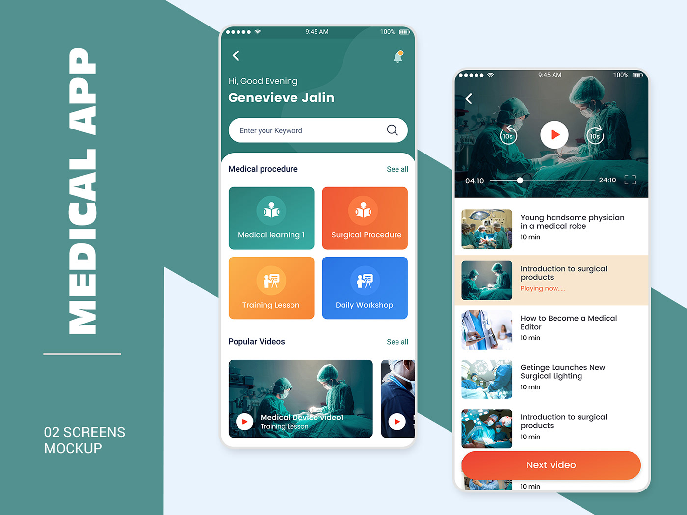 Android App app ui Mobile Medical Learning