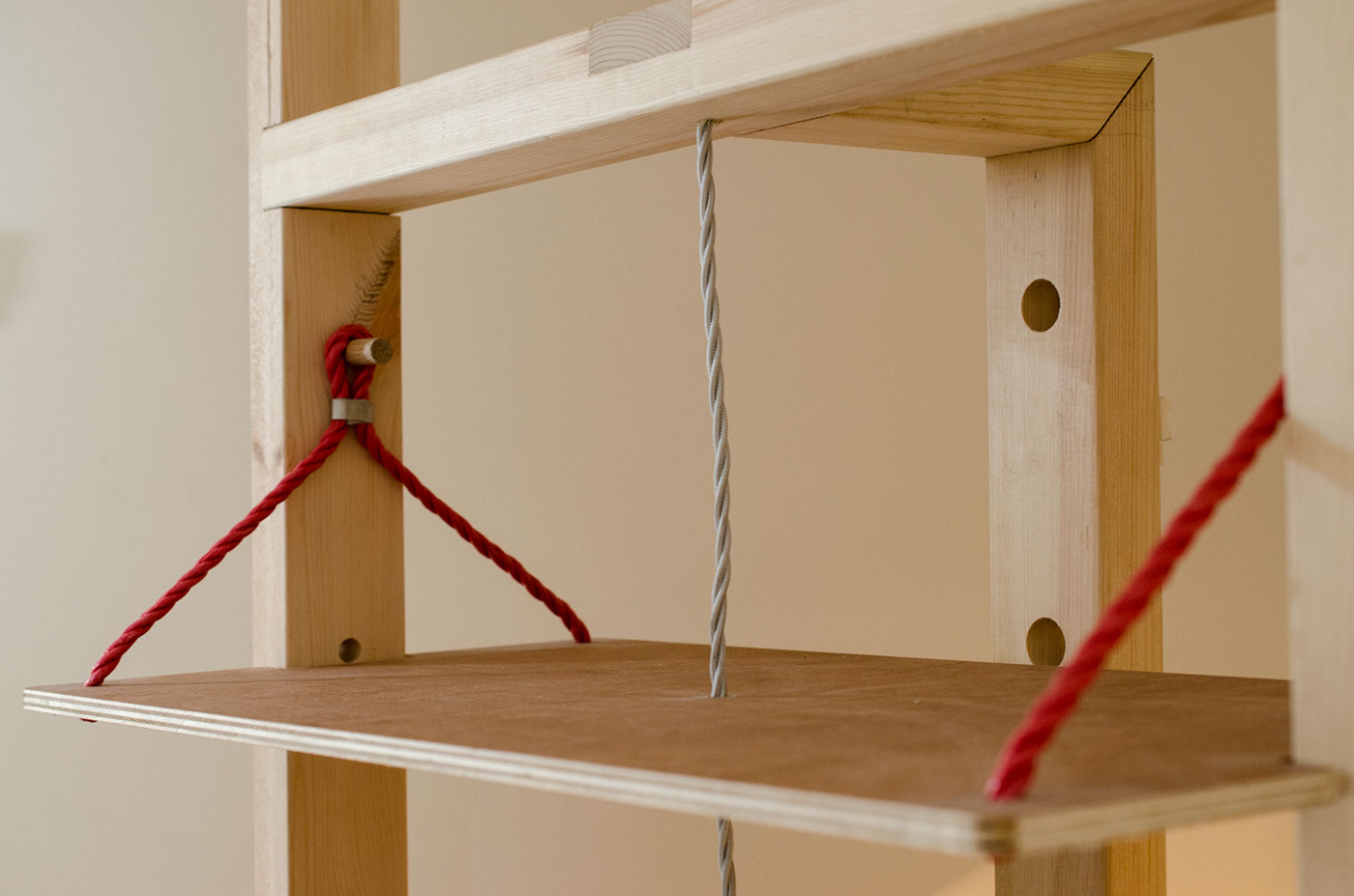 Shelving hanging Interior Suspension Shelf furniture Indoors design adjustable