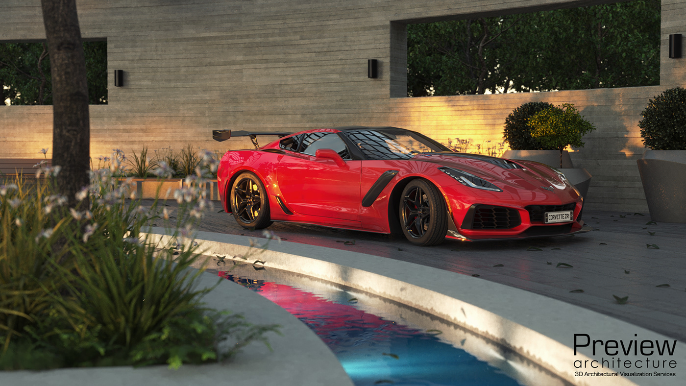 3D automotive   car CGI Render visualization